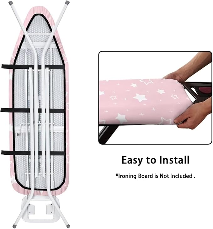 Pink Stars Ironing Board Cover - Image 4