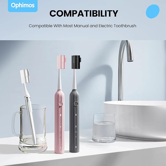 4 Count Aluminum Alloy Toothbrush Cover Caps - Image 3