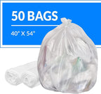 Reli. SuperValue 55-60 Gallon Trash Bags | 50 Count | Made in USA | Heavy Duty - Image 2