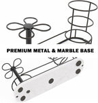 HarJue Toothbrush Holder Stand for Bathroom, Metal Toothbrush Organizer - Image 8