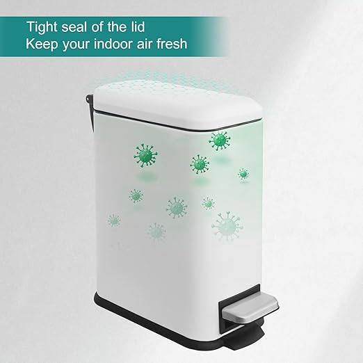 1.3 Gallon Stainless Steel Trash Can - Image 9