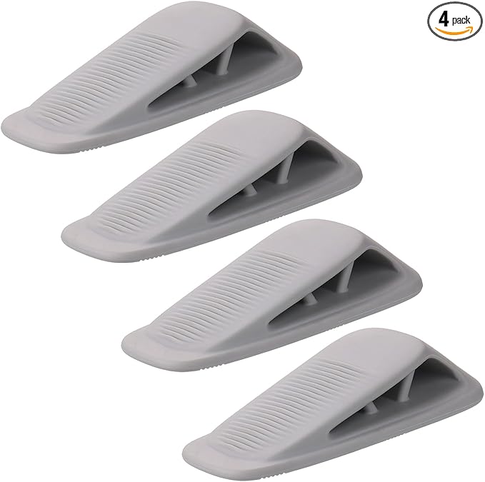 Fursafe&Q Rubber Door Stoppers for Bottom of Door, Door Stop Wedge by FursafeQ