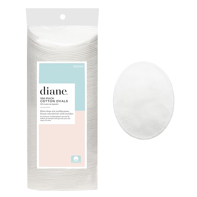 Diane Multi-Layer Cotton Ovals, 100% Pure Cotton, Hypoallergenic, Biodegradable by Diane