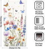 Watercolor Wildflower Floral Hand Towels - Image 2
