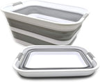 SAMMART 42L Set of 2 Collapsible Plastic Laundry Basket - Image 5