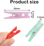 Aylifu Multi-Functional Mini Plastic Pegs, 200 Pieces Colorful Plastic Photo - Image 2