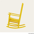 POLYWOOD R100LE Presidential Outdoor Rocking Chair, Lemon - Image 5