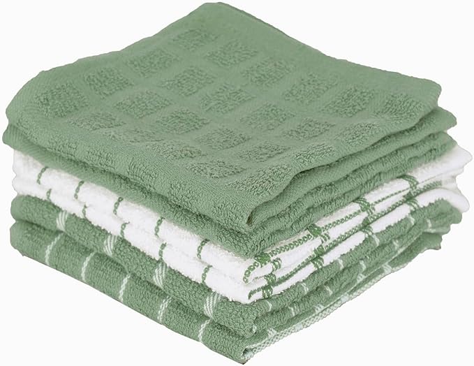Ritz Premium Terry Check Kitchen Dish Cloths by Ritz+Foodservice