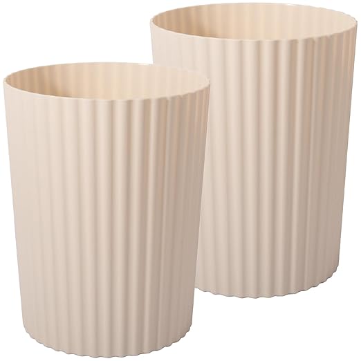 JiatuA Small Trash Can Plastic Wastebasket Round Garbage Container Bin by JiatuA