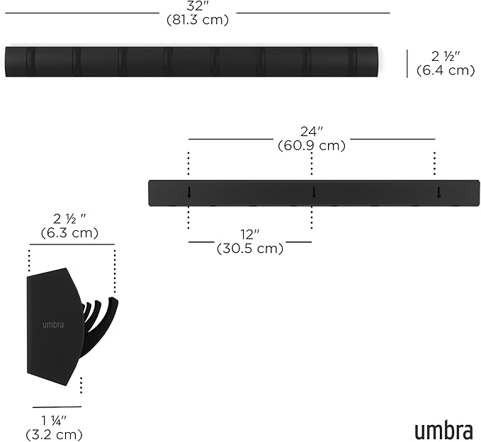 Umbra Flip Wall-Mounted Coat Rack - Image 3