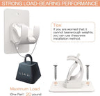 4PCS No Drill Curtain Brackets, Self-Adhesive Rod Holders, Universal Plastic - Image 3