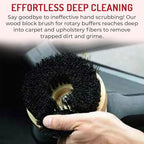 HI-TECH 5” Wood Block Brush – Carpet & Upholstery Shampoo Tool - Image 3