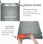 XL Hanging Laundry Hamper, Over the Door Laundry Hamper and Baskets, Wide - Image 8