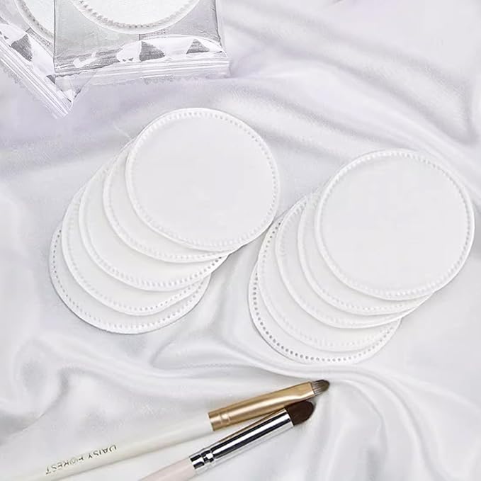 200 Cotton Pads, Individually Wrapped Cotton Rounds Travel Size, Makeup Remover - Image 6