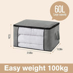 Large Storage Bags, Clothes Storage Bins Foldable Closet Organizers Storage - Image 5