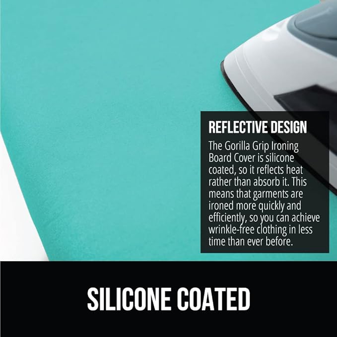 The Original GORILLA GRIP Ironing Board Cover and Pad, Silicone Coating - Image 4