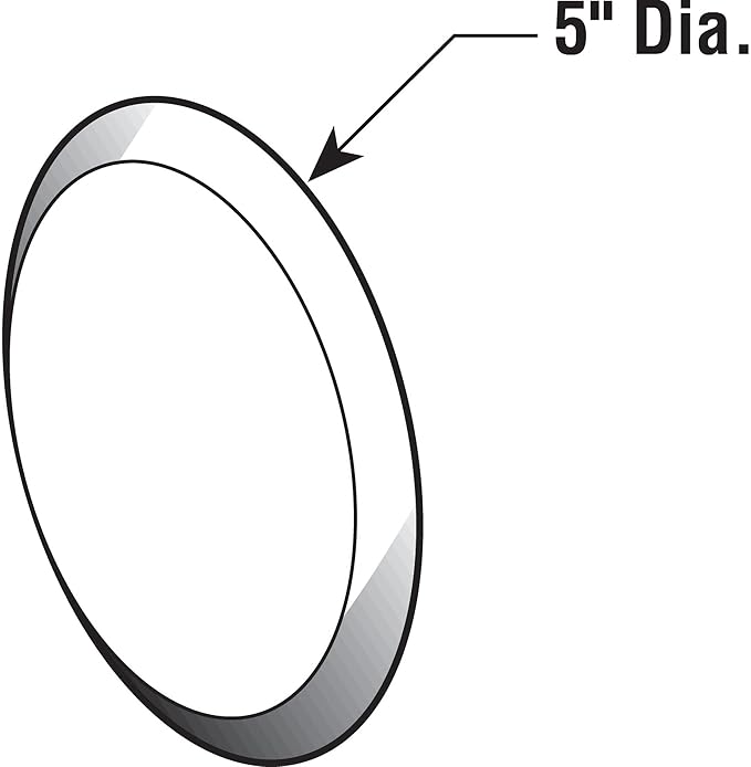 Prime-Line U 9271 Wall Protector, 5 In., Smooth Surface, Rigid Vinyl - Image 2