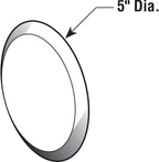 Prime-Line U 9271 Wall Protector, 5 In., Smooth Surface, Rigid Vinyl - Image 2