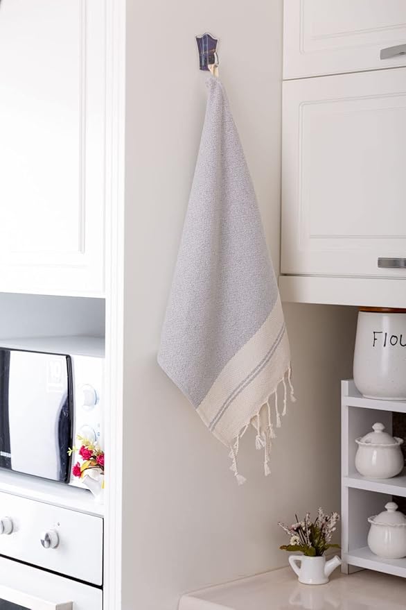 Evelynen Turkish Hand Towels for Bathroom & Kitchen Towels Decorative Set of 2 - Image 4