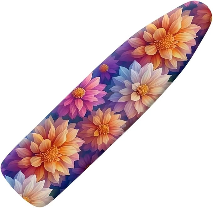 Boho Flowers Ironing Board Covers, Heavy Duty Iron Board Cushion by Tomeusey