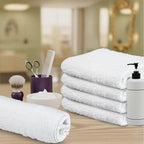 Hand Towels - White Economy Salon & Spa Towels - 100% Cotton, Highly Absorbable - Image 5
