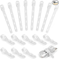 OneLeaf 16Pcs Premium Soft Silicone Cable Ties, Reusable Cord Organizer by OneLeaf