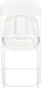 Flash Furniture Hercules Series Plastic Folding Chair - White - 4 Pack 650LB Weight Capacity Comfortable Event Chair-Lightweight Folding Chair - Image 14