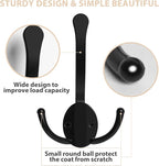 5 Pack Coat Hooks Heavy Duty, Metal Three Prongs Large Coat Hooks Wall Mounted - Image 4