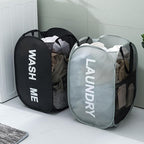 2pcs Pop Up Mesh Laundry Hamper Room Collapsible Storage Bin Lightweight Basket - Image 5