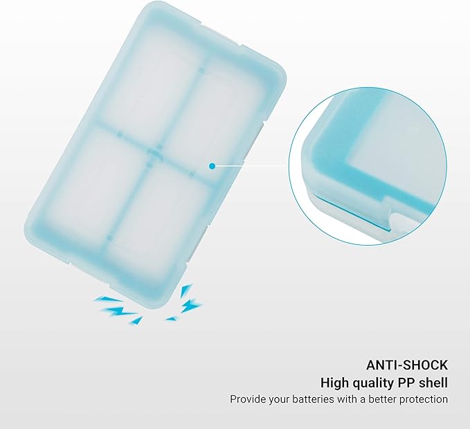 JJC 9V Battery Case for 4x 9V, Water-Resistant & Shockproof, 9V Battery Storage - Image 3
