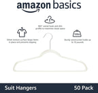 Amazon Basics Slim Velvet Non-Slip Space Saving Suit Clothes Hangers - Image 2