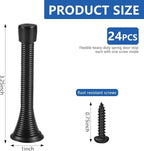 24 Pack Spring Door Stops 3 1/4 Inch Flexible Heavy Duty Spring Door Stopper - Image 2