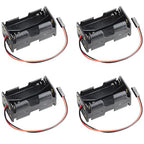 4 Cell 6V AA Battery Holder Case Cover Storage Box w/ 2P FUT J Plug Connector by DIYmalls