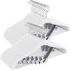 Korpai 24-Pack White Velvet Hangers by DoWhatYouWanttoDo