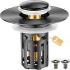 Bathroom Sink Stopper-All Metal Sink Stopper-Universal Fit 99% Bathroom Stopper by Unknown