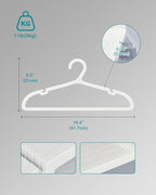 80 Pack Clothes Hangers, Non Slip Plastic Coat Hangers, Space Saving Hangers - Image 7