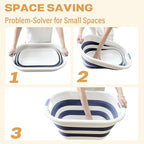 43L Collapsible Laundry Basket Plastic, Pop Up Laundry hamper/Storage Container - Image 7