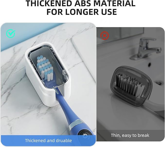 Travel Toothbrush Cover 2PCS Thickened, Electric Toothbrush Covers Caps - Image 8