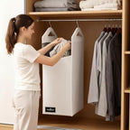 The Fine Living Co. Hanging Laundry Hamper Bag, Heavy Duty Hanger, Space Saving - Image 5