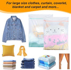 2 Pack Delicates Bag for Washing Machine, 31 x 23 inch Oversize Fine Mesh - Image 6