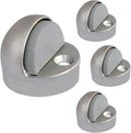QCAA High Dome Floor Door Stop, 1-11/16" x 1-3/16", Zinc Die Cast, Satin Nickel by QCAAHardware