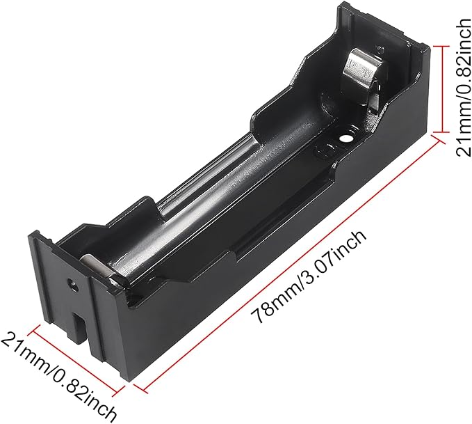 10pcs 18650 Battery Case Holder 1 Slots X 3.7V DIY 18650 Battery Storage Box - Image 3