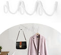 Coat Rack Wall Mount, Creative Wave Wall Hooks 20KG Capacity, Easy Installation by Bumtosc