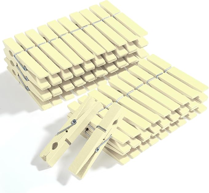 Mr. Pen- Wooden Clothes Pins, Natural Wood, 50 Pack, 2.9 Inch, Rust Resistant by MrPen