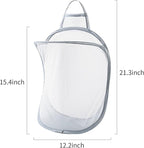 Pop-up Hanging Laundry Hamper Small Mesh Laundry Basket 2 Pack Foldable Hamper - Image 7