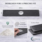 Diatomite Faucet Mat for Kitchen Sink, Fast Dry Stone Sink Splash Guard - Image 2