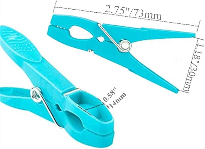 Strong Plastic Clothes Clips For Drying Heavy Duty Clothing Clamps Travel - Image 2