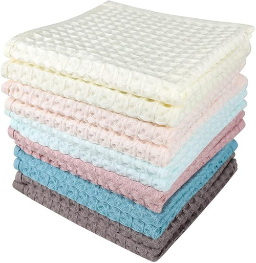 12 Pcs 13" x 13" Waffle Weave Kitchen Dish Cloths Set, 100% Cotton Super - Image 2