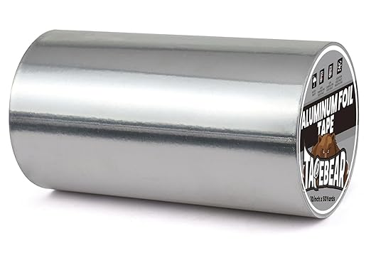 TAPEBEAR Aluminum Foil Tape 10" x 150FT, Heat Reflective Professional Heat by TAPEBEAR