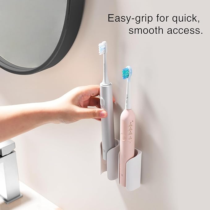 Electric Toothbrush Holder for Bathroom, Wall-Mounted Toothbrush Stand - Image 5